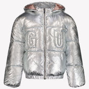 Guess Kind Mädchen Winterjacke Silber