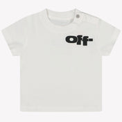 Off-White Bebé Chicos Camiseta en Blanco