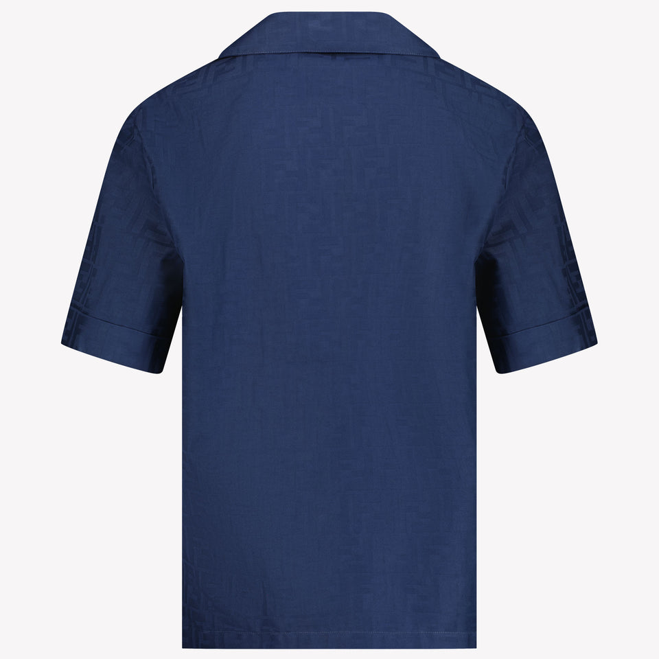 Fendi Kids Boys Blouse in Navy