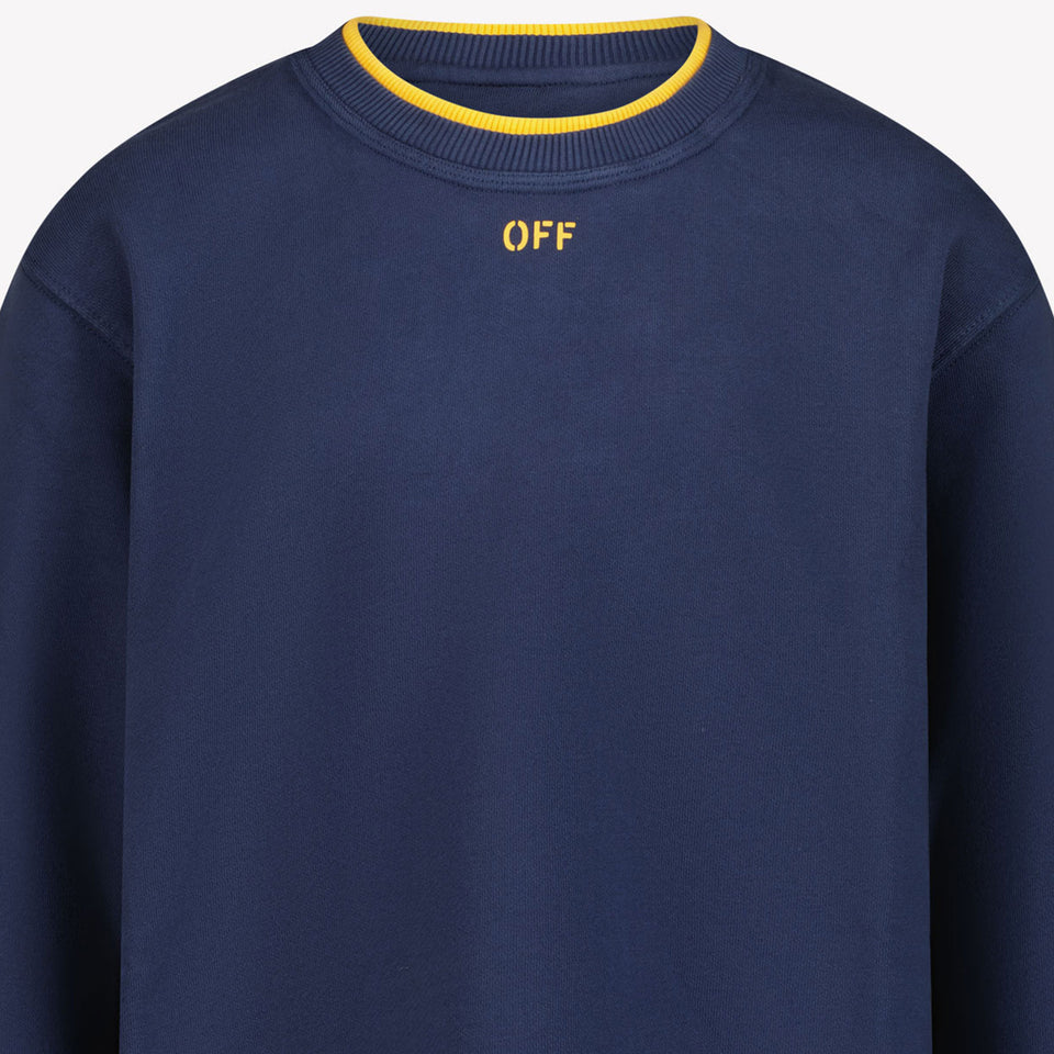 Off-White Enfant Garçons Pull Navy