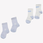 Givenchy Baby Unisex Socks jasnoniebieski