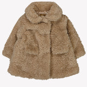 MonnaLisa Baby Mädchen Kunstpelzjacke Beige