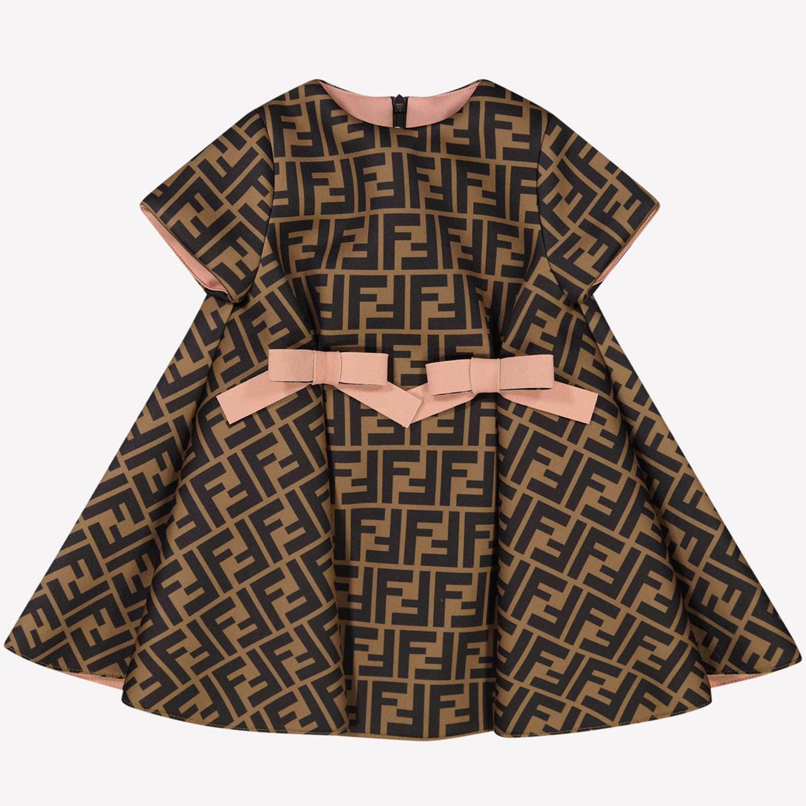 Fendi Baby Mädchen Kleid Braun