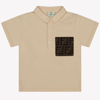 Fendi Bébé Garçons Polo Beige