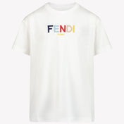 Fendi Enfant Unisexe T-shirt Blanc