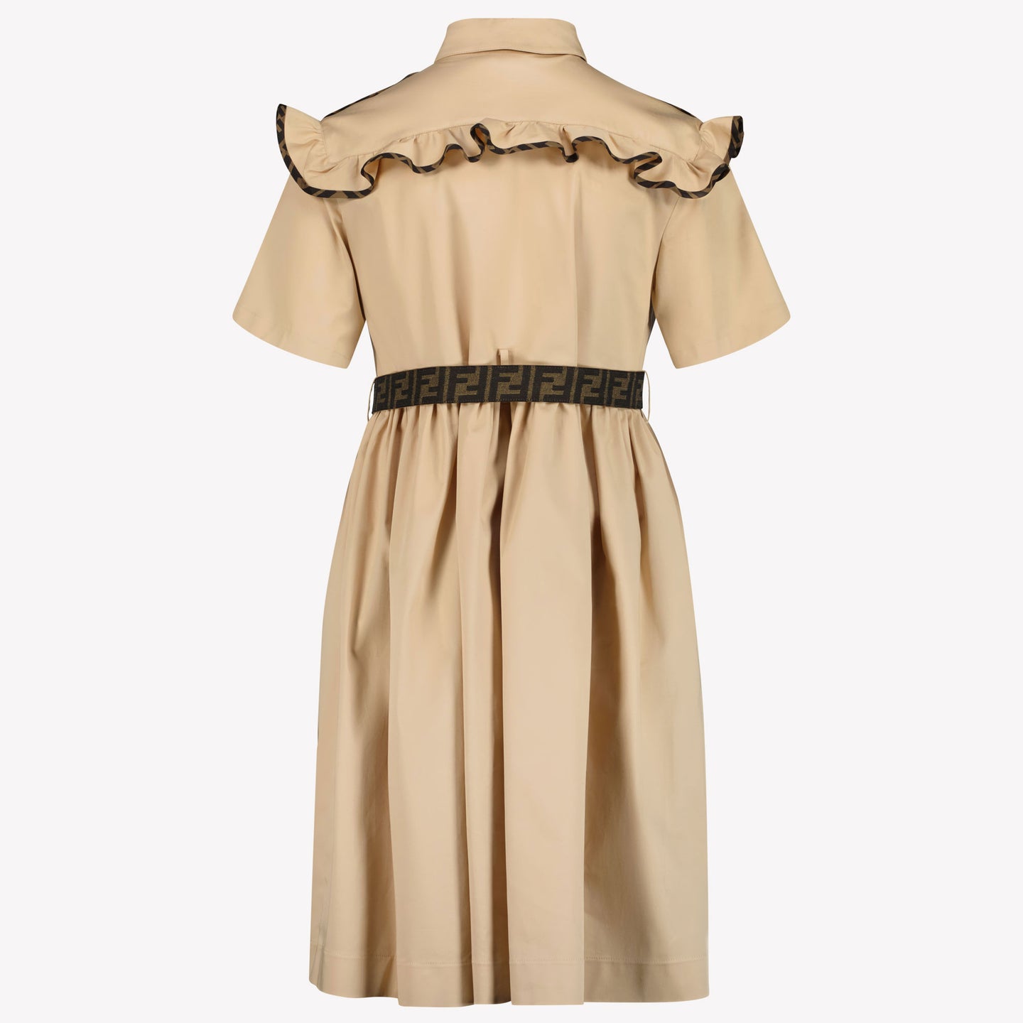 Fendi Kids Girls Dress Beige