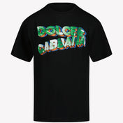 Camiseta infantil de Dolce & Gabbana Negro