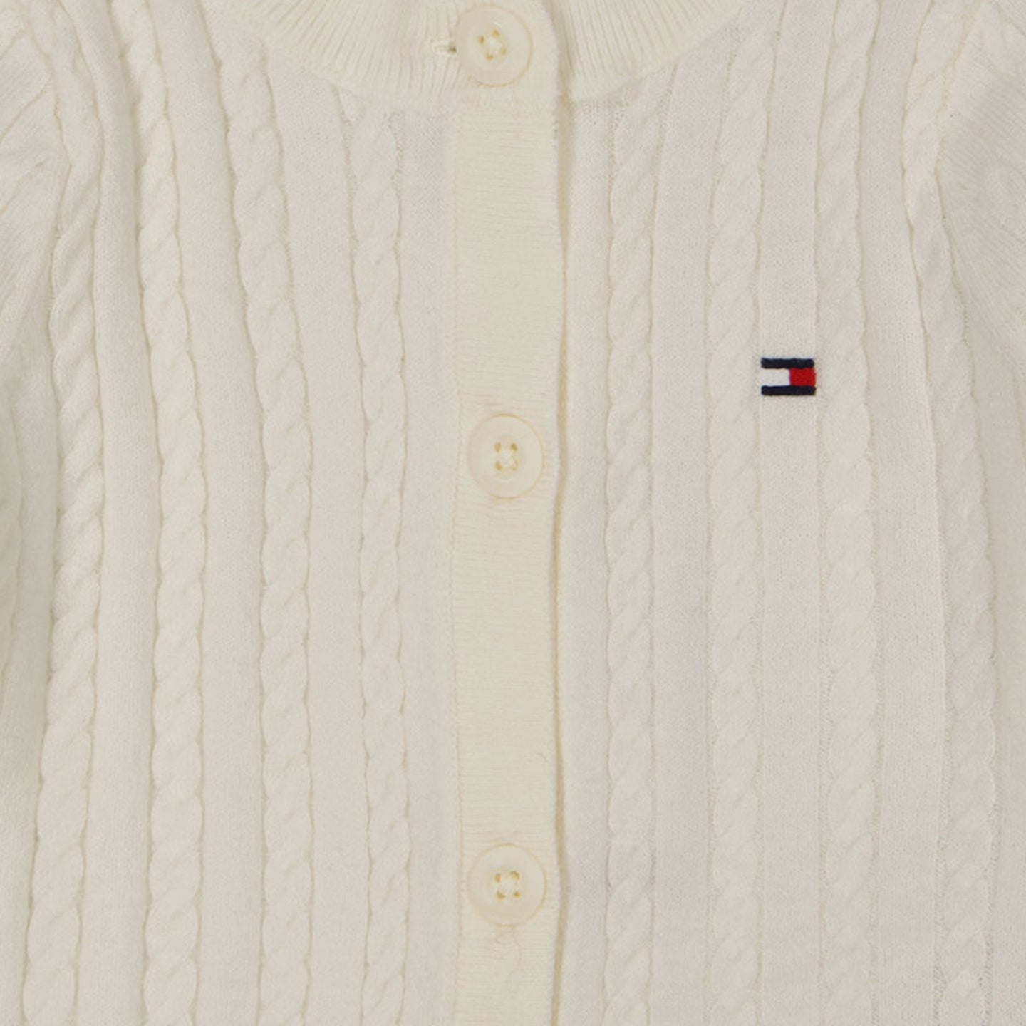 Tommy Hilfiger Bebé Chicas Chaleco Blanco Roto