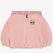 Moschino Bebé unisex entre abrigo rosa claro