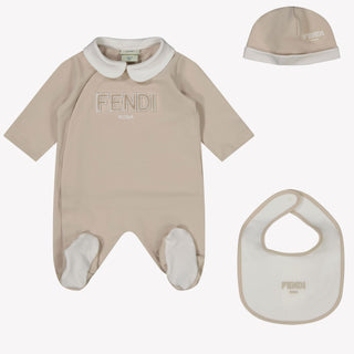 Fendi Baby Unisex Boxanzug Beige