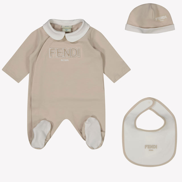 Fendi Bambino Unisex Tuta in scatola Beige