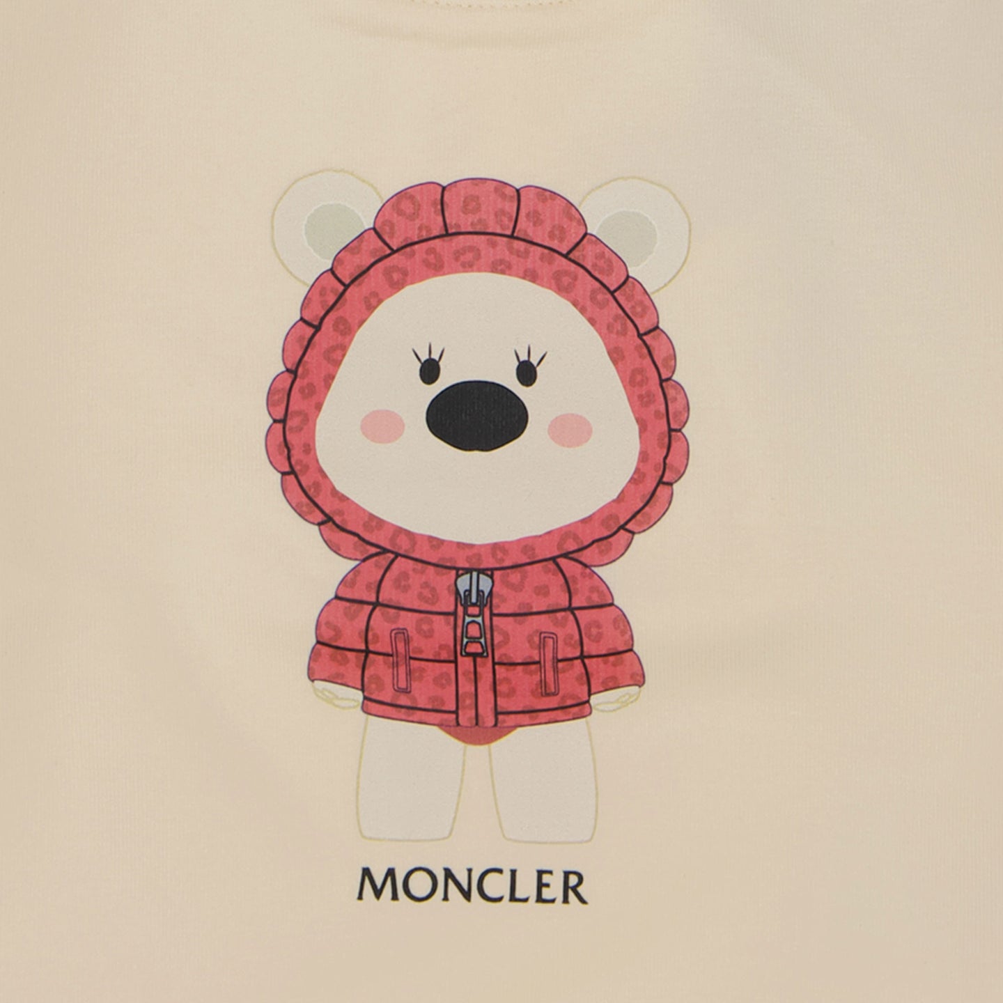 Moncler Bambino Ragazze Maglione Bianco Sporco