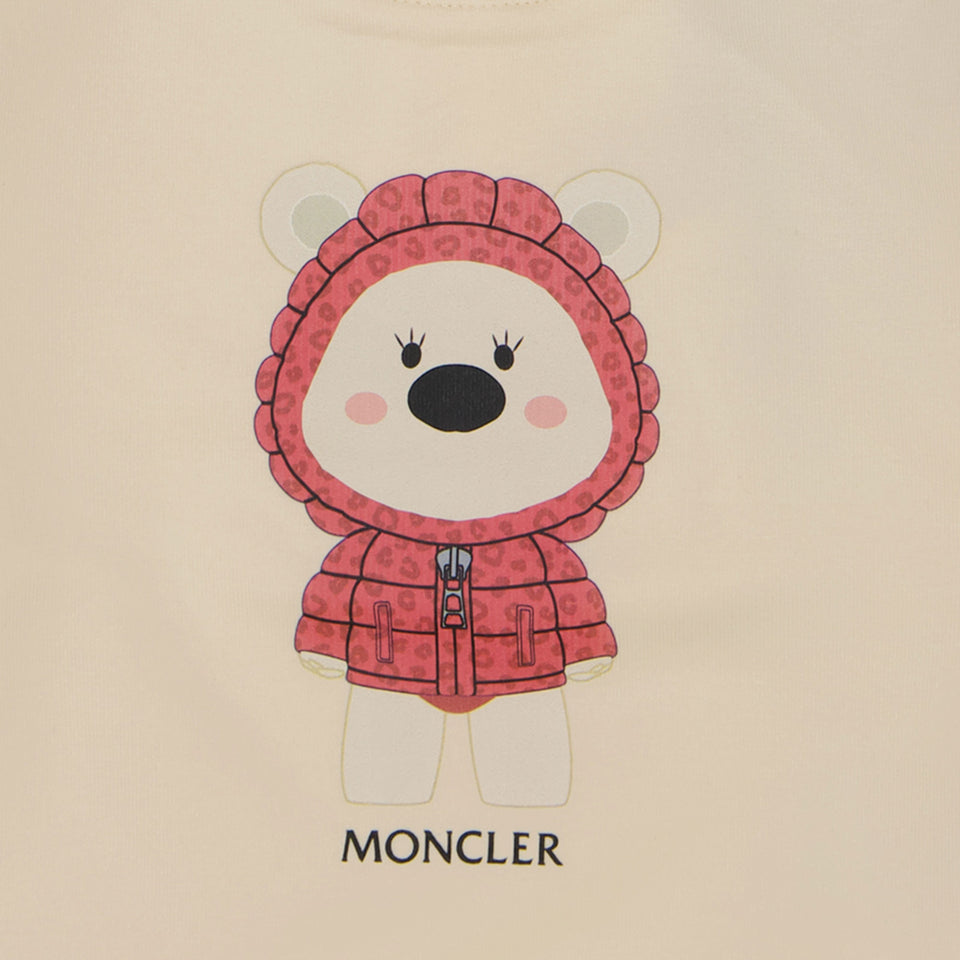 Moncler Bebé Chicas Suéter Blanco Roto