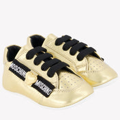 Moschino Sapatos de meninas de ouro