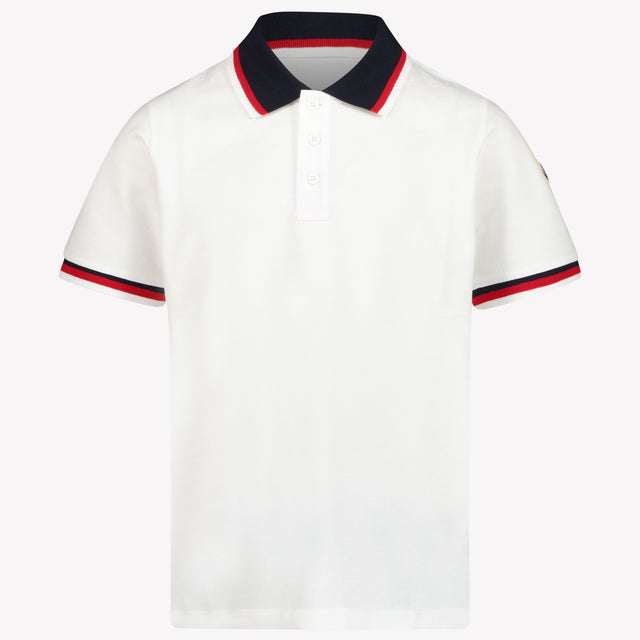 Moncler Ragazzo Ragazzi Polo Bianco