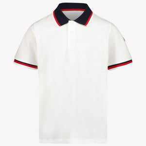 Moncler Ragazzo Ragazzi Polo Bianco