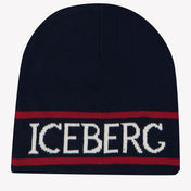 Iceberg Bambino Ragazzi Cappotto Navy