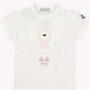 T-shirt di Moncler Baby Girls Off White