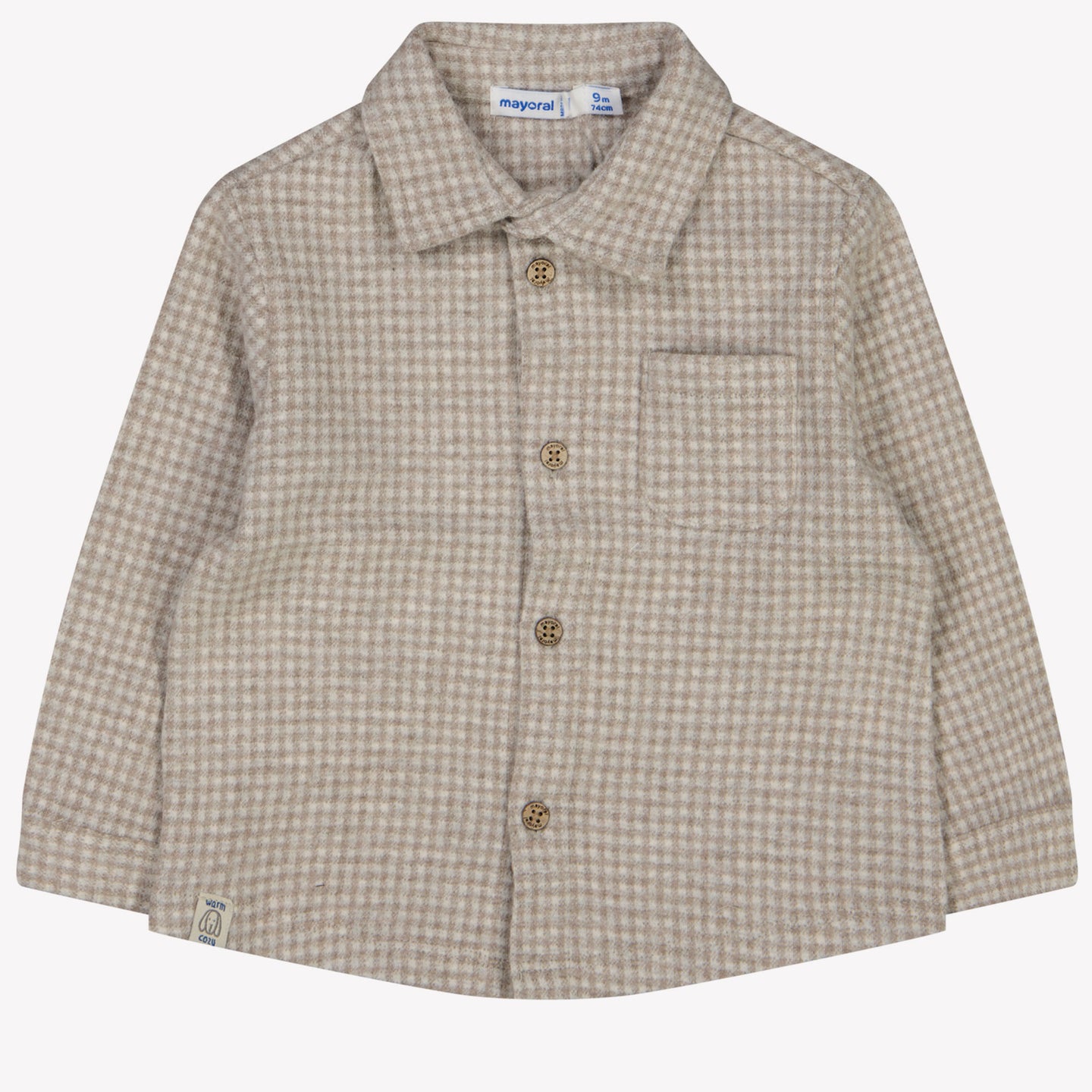 Mayoral Baby Boys Blouse Light Beige