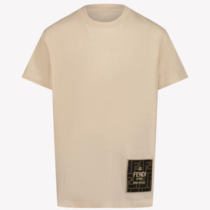 Fendi Unisexe T-shirt Beige