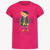 Ralph Lauren Chicas Camiseta Fucsia