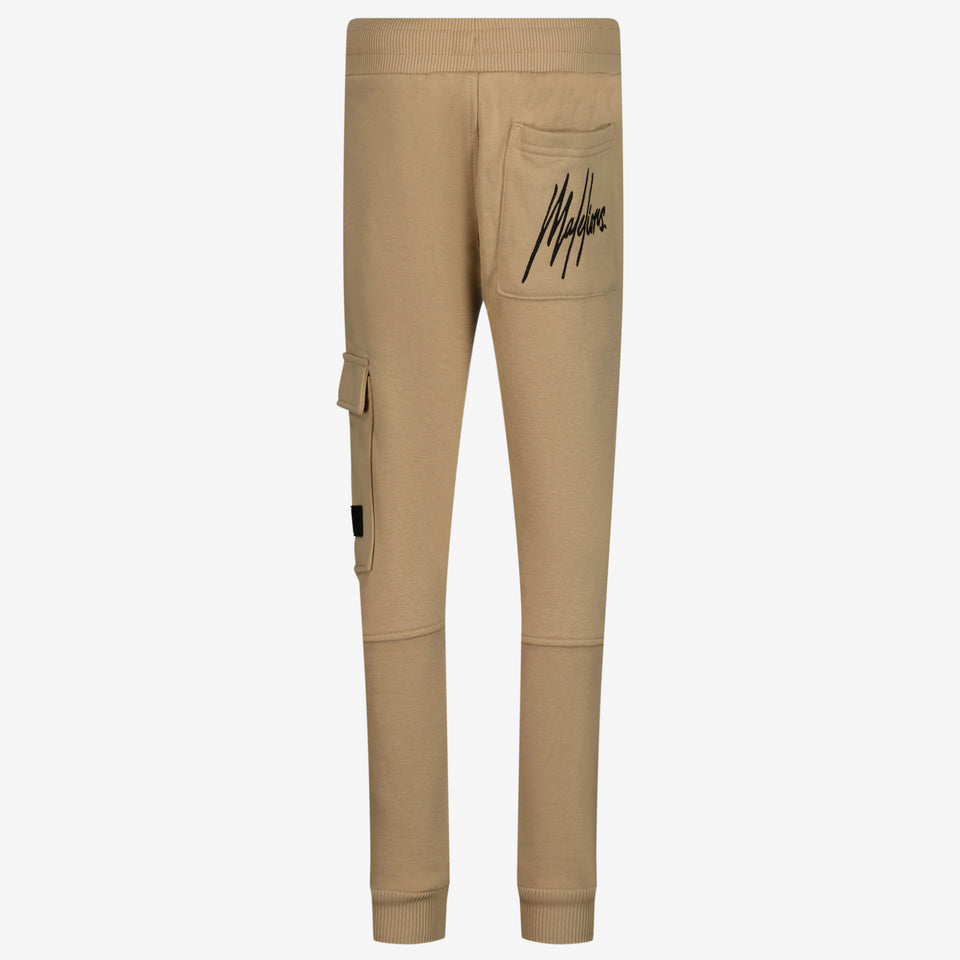 Malelions Unisex Pantalón Beige