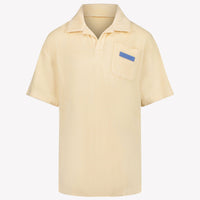 Palm Angels Enfant Garçons Polo Beige Clair