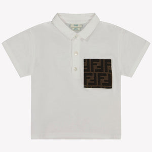 Fendi Bebé Chicos Polo Blanco