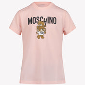 Moschino Unisex tričko světle růžové