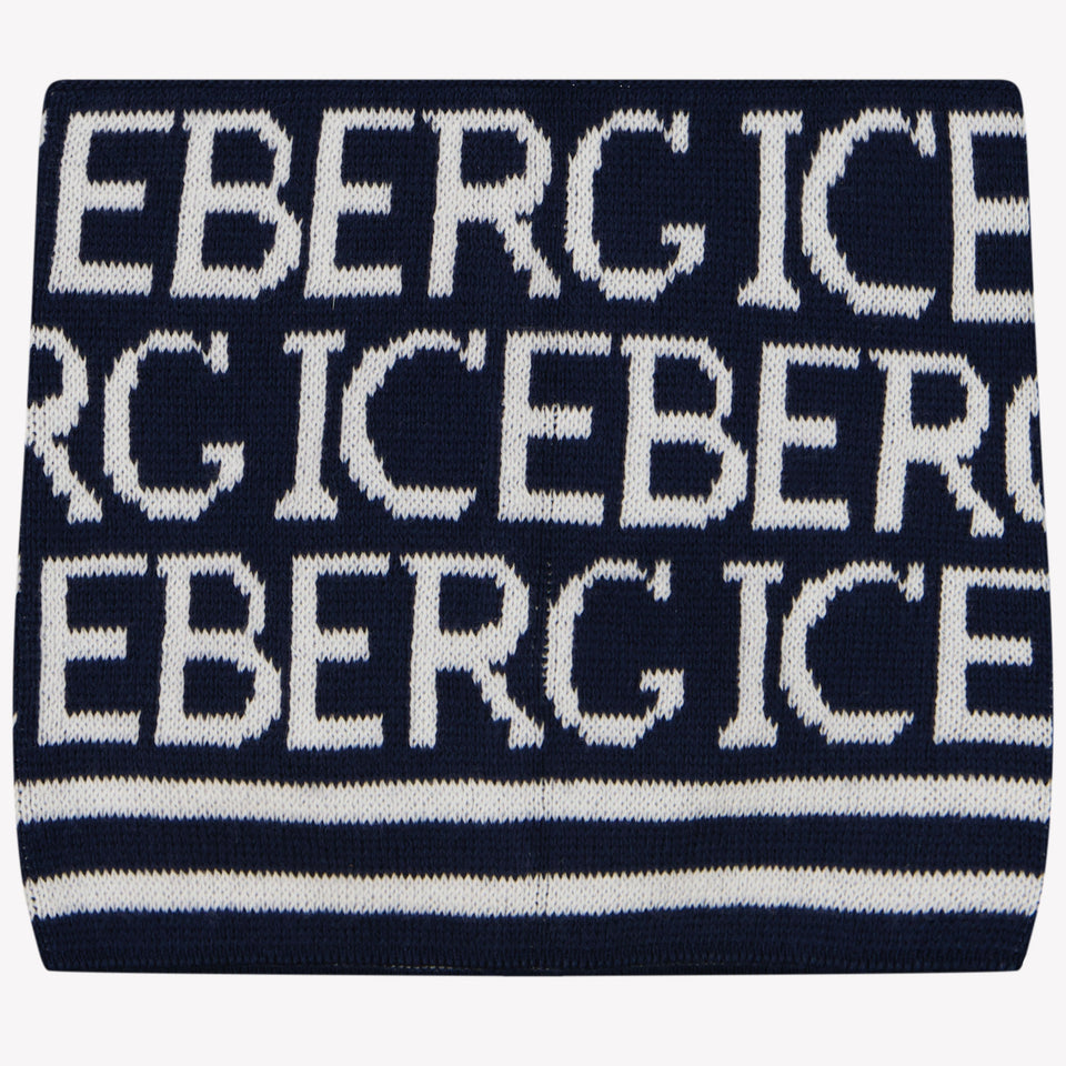 Iceberg Bambino Ragazzi Sciarpa Navy