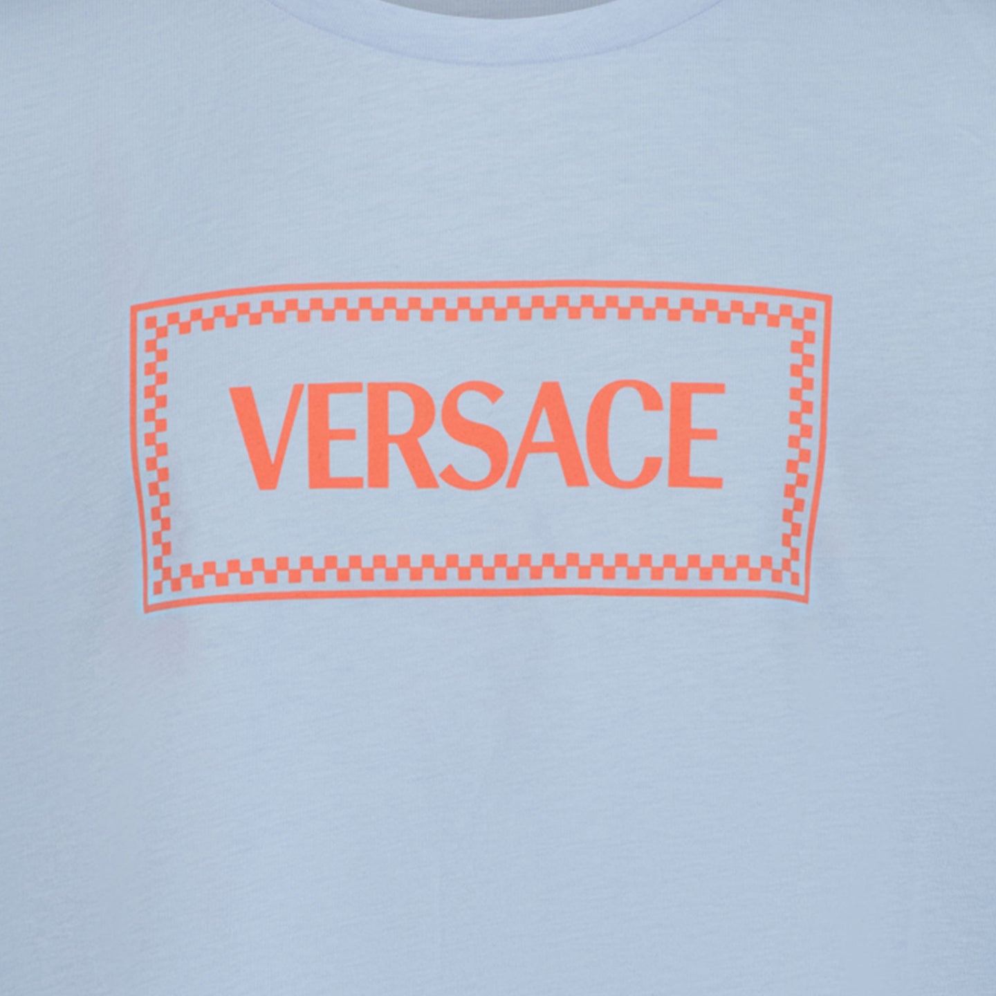 Versace Chicos Camiseta Azul Claro