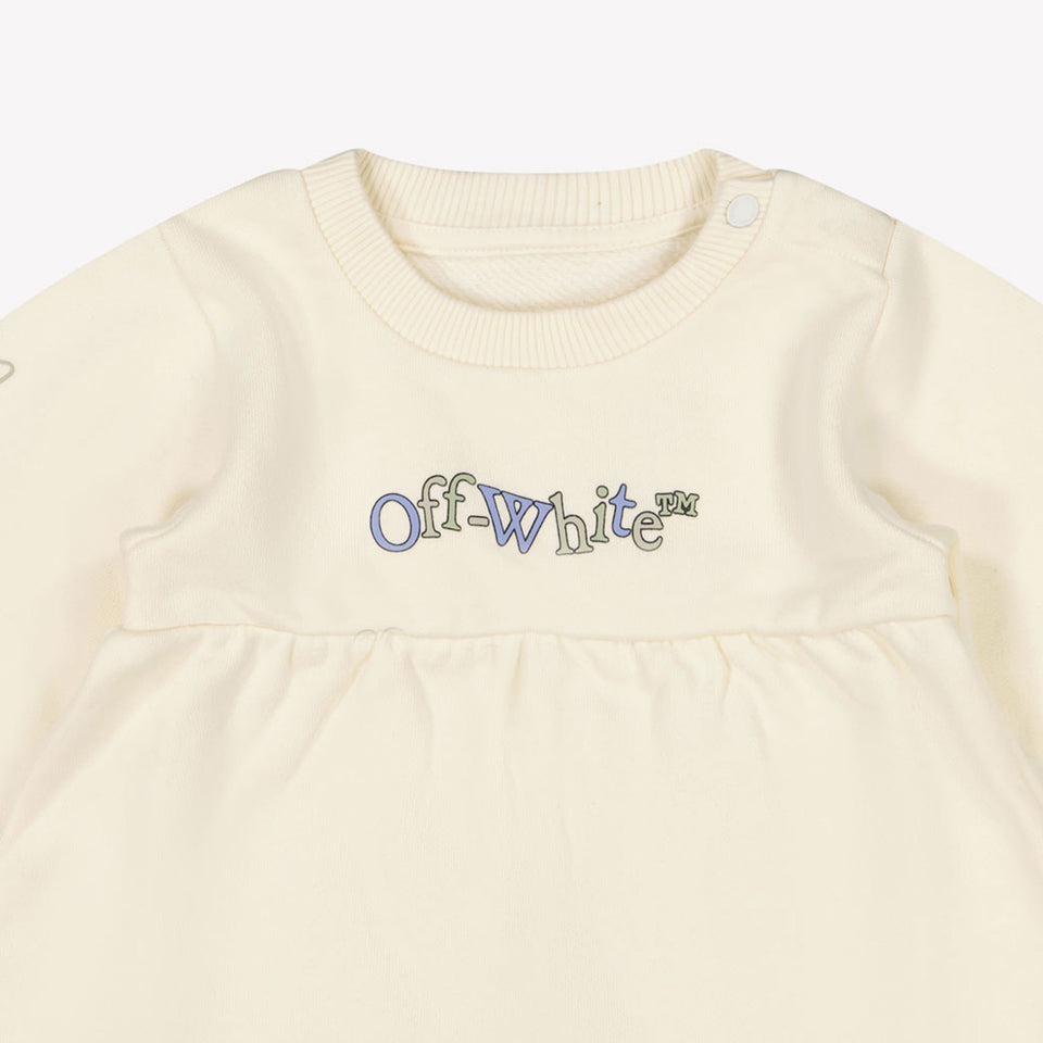 Off-White Bambino Ragazze Vestito Off White