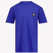 Stone Island Garçons T-shirt Bleu Cobalt