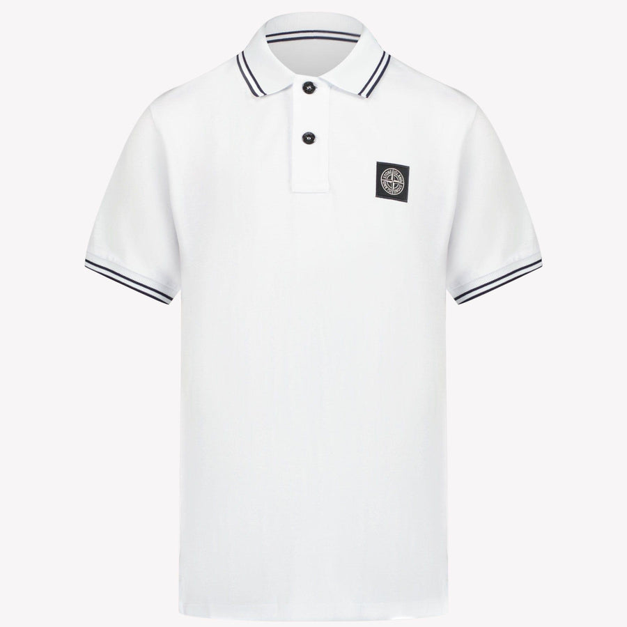 Stone Island Jongens Polo Wit