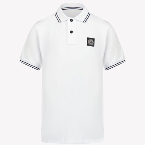 Stone Island Chicos Polo Blanco
