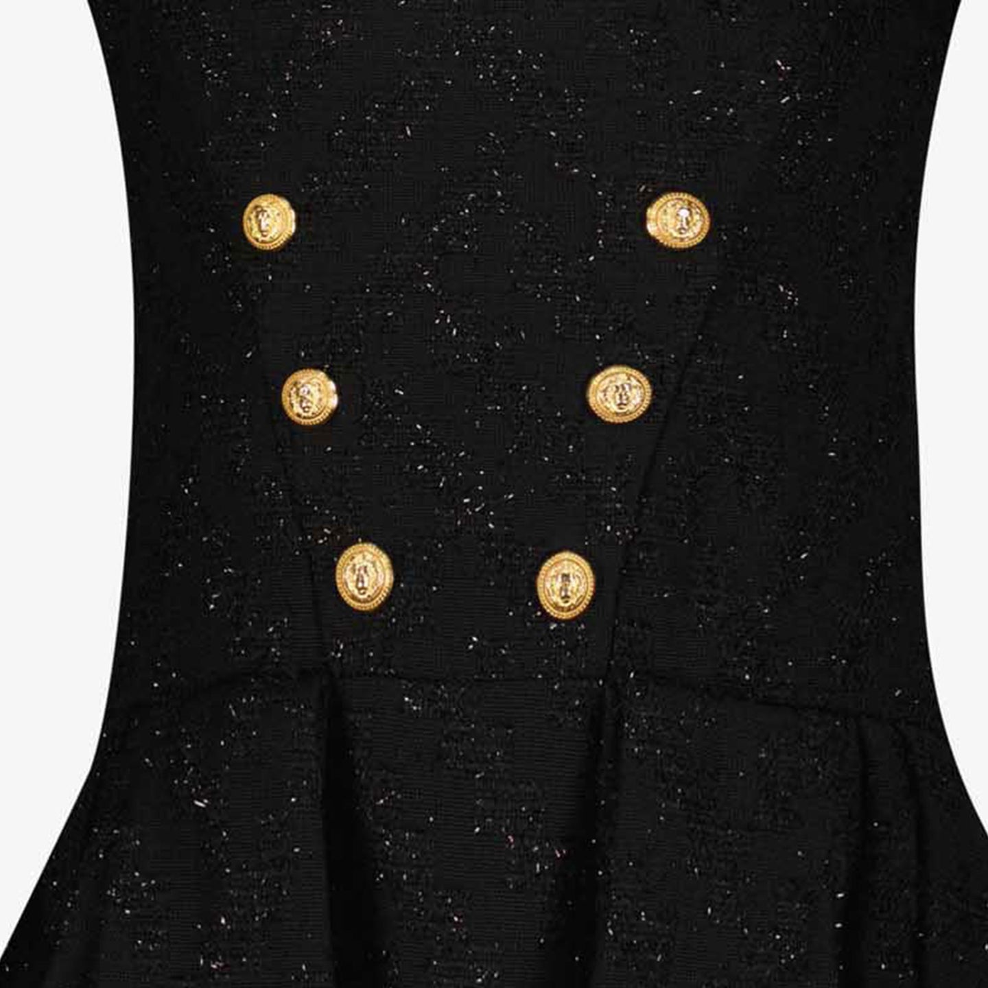 Balmain Filles Robe Noir