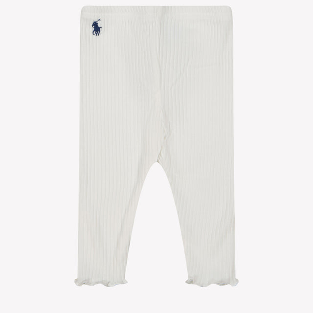 Ralph Lauren Leggings de niñas de niñas ECRU