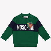 Moschino Bébé Garçons Pull-over Vert