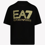 EA7 Dětské chlapecké tričko Black
