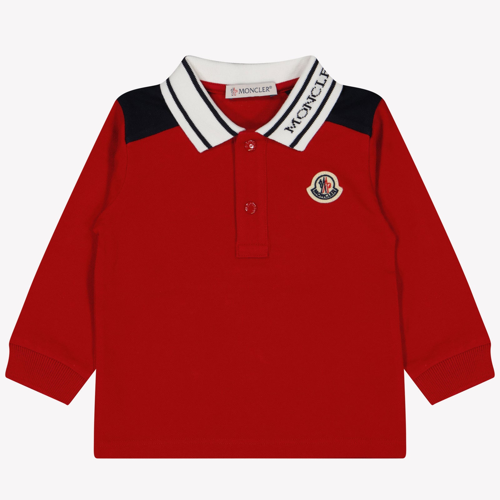 Moncler Bambino Ragazzi Polo Rosso