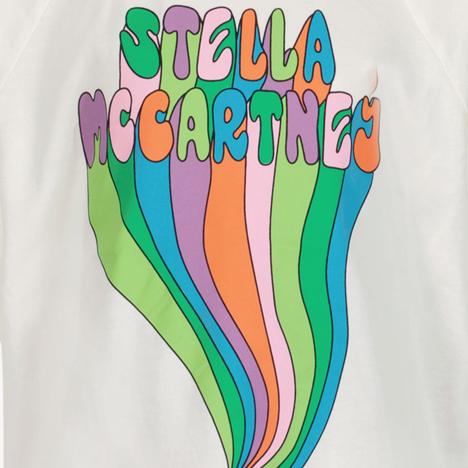 Stella Mccartney Meisjes T-shirt Wit