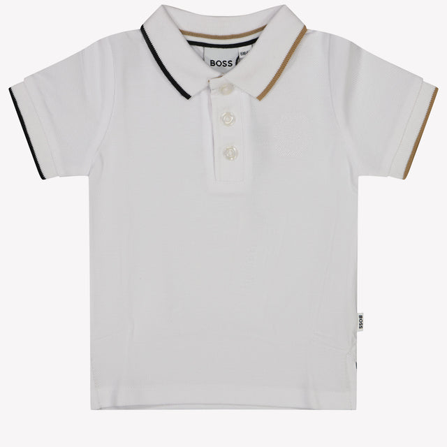 Boss Bambino Ragazzi Polo Bianco