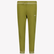 Pantalones de niños blancos de color verde oliva