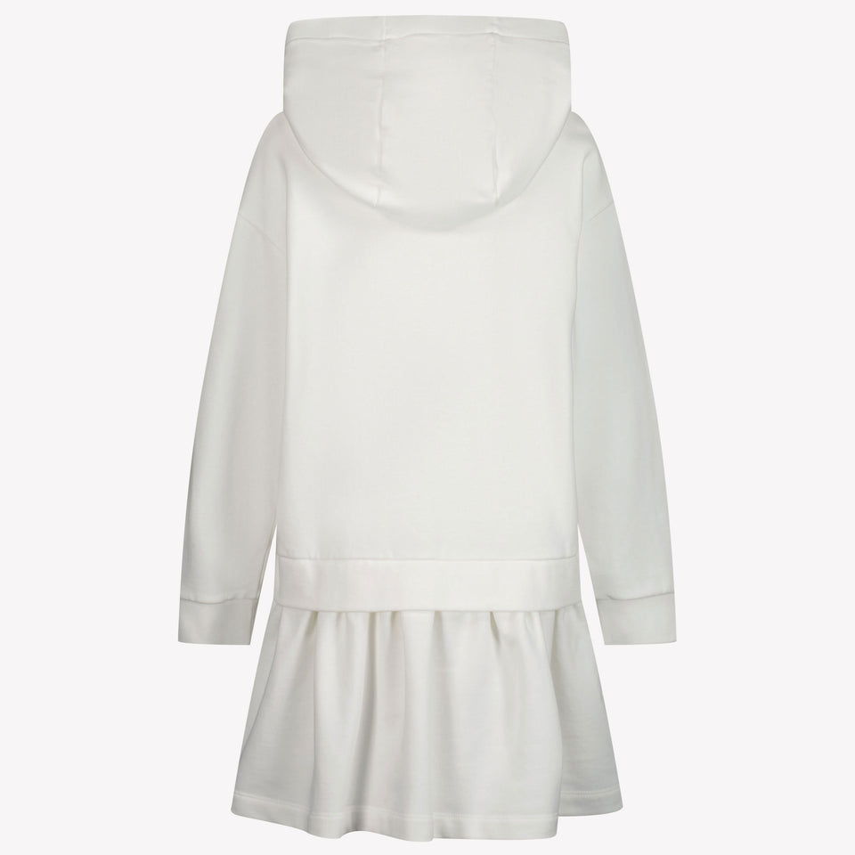 Fendi Niño Chicas Vestido Blanco