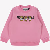 Moschino Dětský unisex svetr růžový