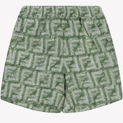 Fendi chlapečkové body šortky zelené