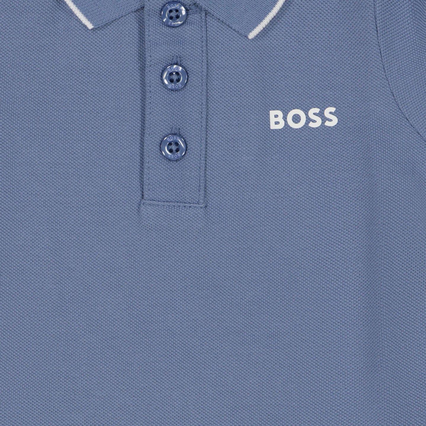 Boss Bebé Chicos Polo Azul Claro