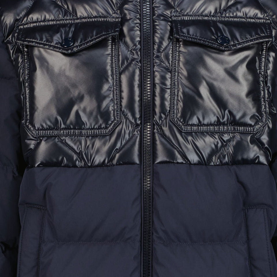 Moncler Chaqueta de invierno de bazin chicos marina