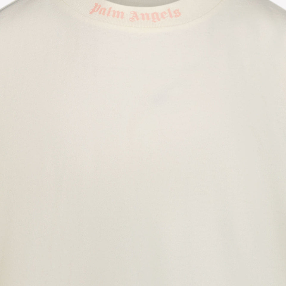 Palm Angels Meisjes T-shirt Ecru