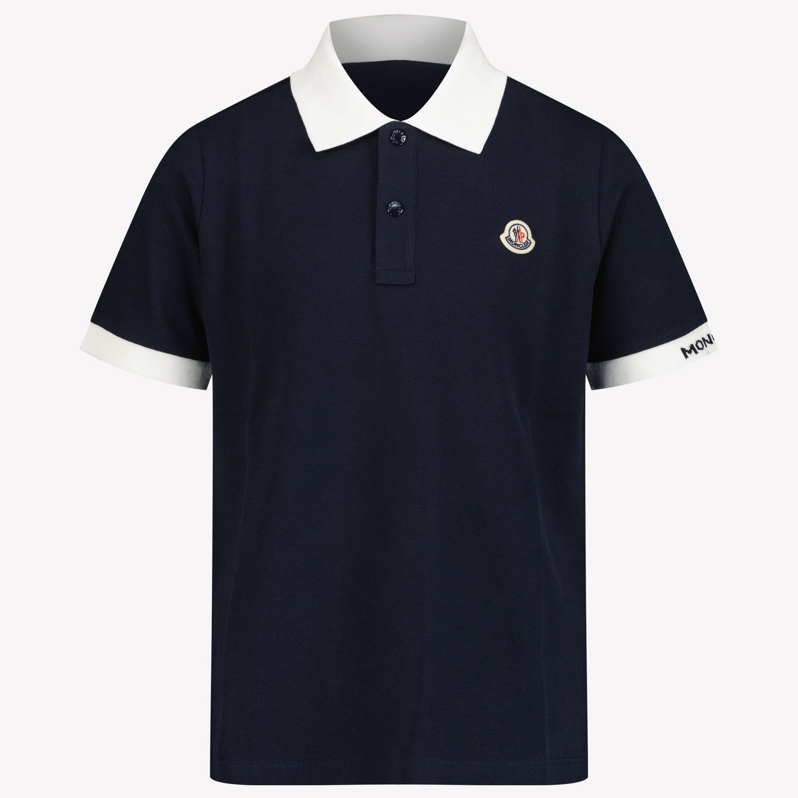 Moncler Chicos Polo Navy